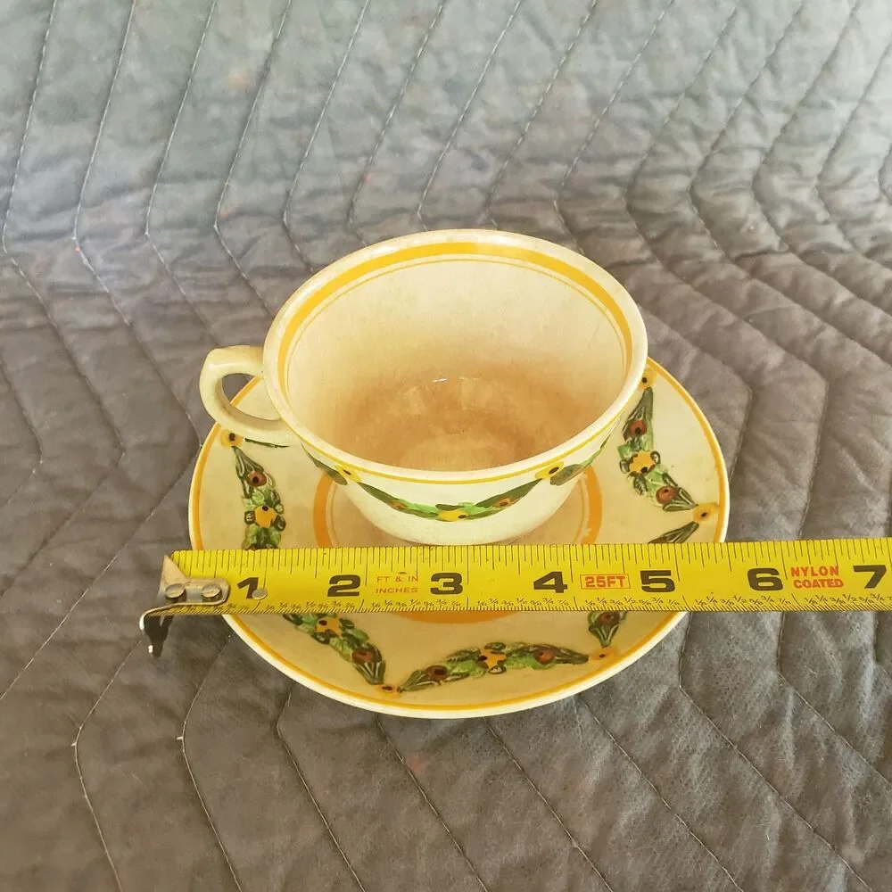 Vintage Ridgways Bedford Ware L'Italia Teacup & Saucer Set Hand Painted 7682